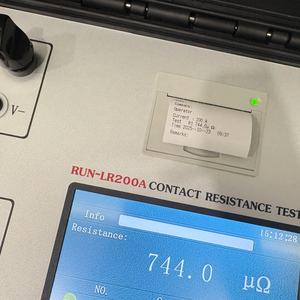 Set uji pemutus sirkuit, peralatan pengujian listrik 100A 200A penguji resistensi putaran dan kontak - Product Image 6