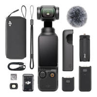 Gimbal de Fibra de Carbono Resistente al Agua para Osmo Pocket 3 con Control Remoto Inalámbrico, Seguimiento Facial y Brazo de Doble Articulación