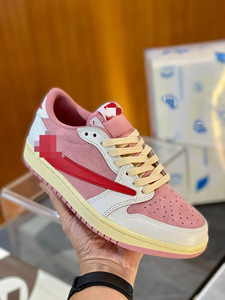 Chaussures de skate décontractées unisexes basses Putian <span class=keywords><strong>AJ1</strong></span> Hook Hiroshi Fujiwara TS Collaboration Lightning-Style pour Air 1, authentiques - Product Image 2