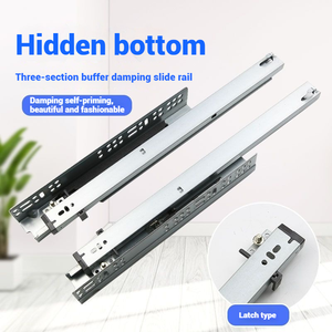 Hot tủ bếp mở rộng đầy đủ mềm đóng cửa dưới núi giấu tự đóng Hidden ngăn kéo <span class=keywords><strong>Slide</strong></span> - Product Image 4