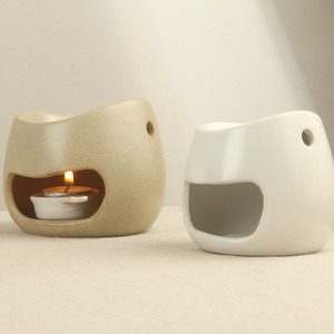 Di alta qualità con Design smaltato aromatico uso domestico sandalo Tea loto profumato forma fatta semi ceramica olio essenziale bruciatore - Product Image 3