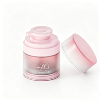 Pot pompe airless de luxe 50g en PP avec tête bec de canard, vide et rechargeable, pour crème de soin, avec impression de logo personnalisée