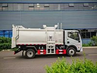 Camion compacteur de déchets alimentaires Duolika à énergie nouvelle, capacité de 8 tonnes, destiné aux exportations