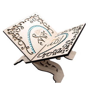 Nouveau design 2022 – Grand support de lecture arabe du Moyen-Orient sculpté au diamant, cadeau islamique, étagère à Coran - Product Image 5