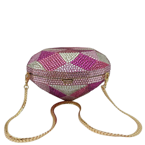 Women Luxury 3D Diamond Rhinestone Evening Bag Dazzling Crystal Clutch <b>Purse</b> <b>Cute</b> Handbag for Dates Christmas Party - Product Image 4