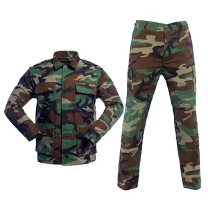 Military Uniforms Combat Desert BDU Tactical Camouflage Uniform Clothes Suit Men US Clothes Combat Shirt + Cargo Pants