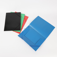 Porte-documents A4 personnalisé imprimé, en matériau PP avec sangles élastiques, pour le bureau et l'école