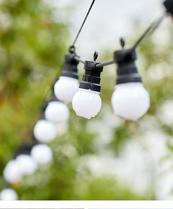 Cadena de luz <span class=keywords><strong>solar</strong></span> navideña de ratán IP44 impermeable con blanco cálido 3000K y 1 año de garantía para uso en jardín al aire libre - Product Image 5
