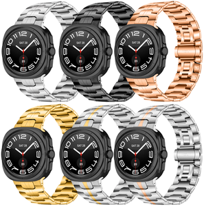 Bracelet en métal respirant de luxe Iron Man pour Samsung pour Galaxy Watch 8/Watch 7 Ultra Boucle en acier inoxydable Bande transfrontalière - Product Image 1