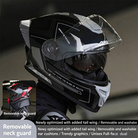 Casco de Ciclismo Integral Personalizado con Certificación DOT, Fabricado en ABS |   Equipo de Ciclismo de Doble Lente para Otoño |   Gorra de Seguridad Profesional OEM ODM