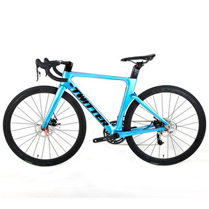 Bicicleta de Carretera <span class=keywords><strong>Twitter</strong></span> <span class=keywords><strong>R3</strong></span> con Cuadro de Fibra de Carbono Aero, 24 Velocidades, Cuadro de Carreras, Freno de Disco Hidráulico, Bicicleta de Carbono - Product Image 1