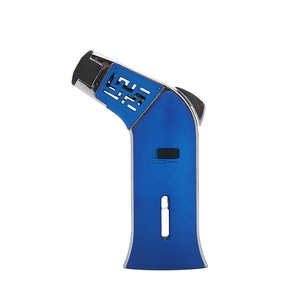 Encendedor de butano de gas a prueba de viento con llama y logotipo personalizado para regalo de Navidad, antorcha elegante para regalo de Navidad de 2017 - Product Image 1