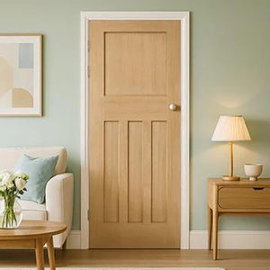 ヨーロッパ規格特注ホテルリビングルーム建築防火扉アパート木製防火認定EN 1634認証済み内部防火 - Product Image 4