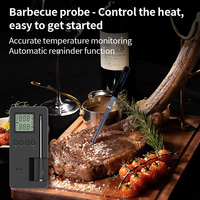 Thermomètre numérique intelligent sans fil pour viande avec écran LCD, application longue portée, adsorption facile et étanchéité IP67