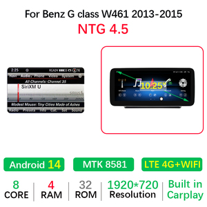Android 14 MTK8581 Carplay Inalámbrico para <span class=keywords><strong>Mercedes</strong></span> <span class=keywords><strong>Benz</strong></span> Clase G W461 2012-2019, Radio de Auto Android, Reproductor Estéreo, <span class=keywords><strong>GPS</strong></span>, Navegación - Product Image 3