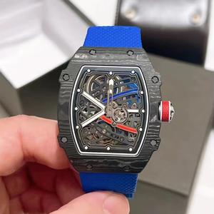 Reloj de Pulsera para Hombre, Ultrafino, de Lujo, con Tourbillon Mecánico, de Fibra de Carbono, con Cristal de Zafiro de 5 mm, Luminoso, con Alarma - Product Image 3