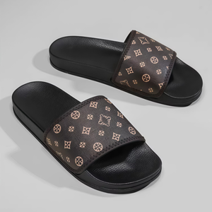 Sandalias Planas de Diseñador en Oferta, Sandalias Casuales de Moda para Caminar al Aire Libre con Suela de Cuero Genuino de Alta Calidad - Product Image 1