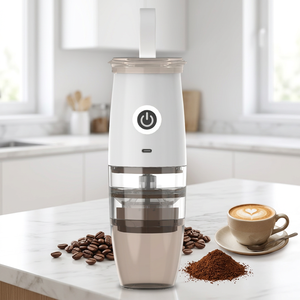 Moulin à café électrique portable en gros d'usine, rechargeable par USB avec réglage de la finesse de mouture pour la maison, l'extérieur et l'hôtel - Product Image 1