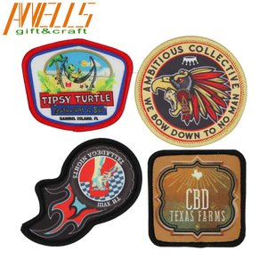 Fabric Twill DIY Aufbügel kappe Patch Blank Sublimation Wärme übertragungs patches mit bedruckter Herzform zum Aufkleben des Hutes - Product Image 2