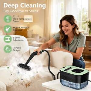 Portable Handheld Steam Cleaner 16 Accessories 6 <b>Level</b> Adjustable 15s Heat Up <b>Tile</b> Grout Floor Cleaner Home Use - Product Image 6
