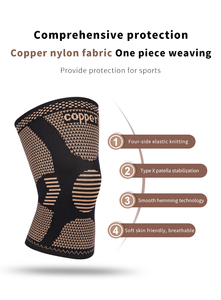 Giá Rẻ Giá cao đàn hồi nylon đầu gối pad tay áo nén thể thao đồng đầu gối hỗ trợ - Product Image 6