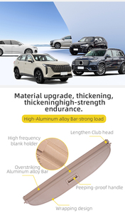 Para Brilliance V5 Soul PVC cuero maletero escudo de seguridad sombra retráctil maletero cubierta de carga - Product Image 6