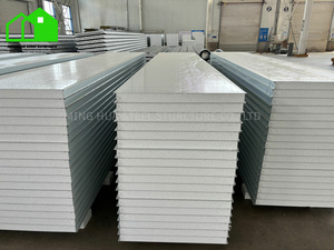 Paneles Sándwich <span class=keywords><strong>EPS</strong></span> Prefabricados de Diseño Moderno, Tablero Aislante Ignífugo de <span class=keywords><strong>Alta</strong></span> <span class=keywords><strong>Densidad</strong></span> para la Construcción de Viviendas, Hecho de Acero - Product Image 2
