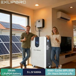 30kWh Floor <b>Standing</b> LiFePO4 Battery 51.2V 600Ah 8000 <b>Cycles</b> Caster Wheels Home Energy Storage Solar ESS - Product Image 1