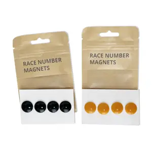 Powerful and Industrial race bib magnets 