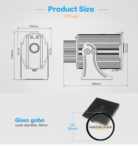 Çok Gobo ışık 80w 4 logo projektör - Product Image 6