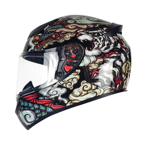 Casco Integrale per Moto in ABS Leggero, Approvato DOT, con Fodera EPS ad Alta Densità, per Tutte le Stagioni, Casco da Corsa per Motocicletta - Product Image 1