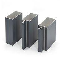 Profilé d'extrusion en aluminium T5 6063 pour fenêtres et portes, profilé personnalisé pour cadre de fenêtre et de porte en aluminium