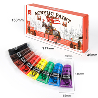 Gxin P-3006-8 peinture acrylique classique set 8 couleurs professionnel bon rendu des couleurs pour Aritists Painting