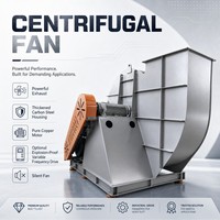 Ventilateur centrifuge à entraînement direct 220V haute performance et à économie d'énergie, ventilateur AHU pour unité de traitement d'air commerciale, refroidissement