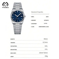 Montre automatique en acier inoxydable pour hommes Montre d'affaires étanche à faible personnalisation de la meilleure classe à la mode
