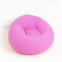 Sac de fèves paresseux gonflable air canapé avec repose-pieds