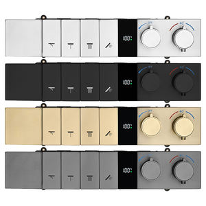 HIDEEP salle de bain douche vanne température affichage bouton contrôle 4 fonction <span class=keywords><strong>thermostatique</strong></span> douche interrupteur laiton <span class=keywords><strong>corps</strong></span> principal - Product Image 1