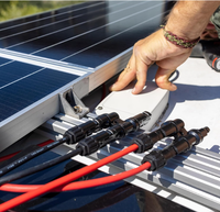 Conector de panel solar Y rama 1 a 2 Cable adaptador paralelo combinador macho a hembra para sistema fotovoltaico
