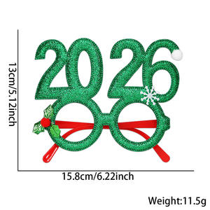 2026 Gafas de Navidad transfronterizas Marco DE FOTOS divertido digital creativo para Año Nuevo y decoraciones de fiesta Fábrica al por mayor - Product Image 6