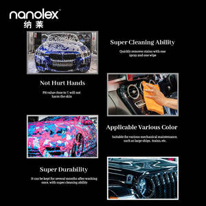 Pour <span class=keywords><strong>Nanolex</strong></span> 202 shampooing de voiture hautement concentré 202 mousse liquide colorée échantillon gratuit savon de soin de voiture pour lavage nettoyant et lavage - Product Image 3