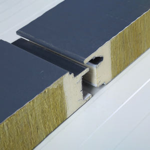 Panel <span class=keywords><strong>de</strong></span> pared sándwich <span class=keywords><strong>de</strong></span> lana <span class=keywords><strong>de</strong></span> roca con <span class=keywords><strong>bandas</strong></span> <span class=keywords><strong>de</strong></span> borde <span class=keywords><strong>de</strong></span> poliuretano con Panel <span class=keywords><strong>de</strong></span> pared sándwich ignífugo <span class=keywords><strong>de</strong></span> 50mm para Granero - Product Image 2