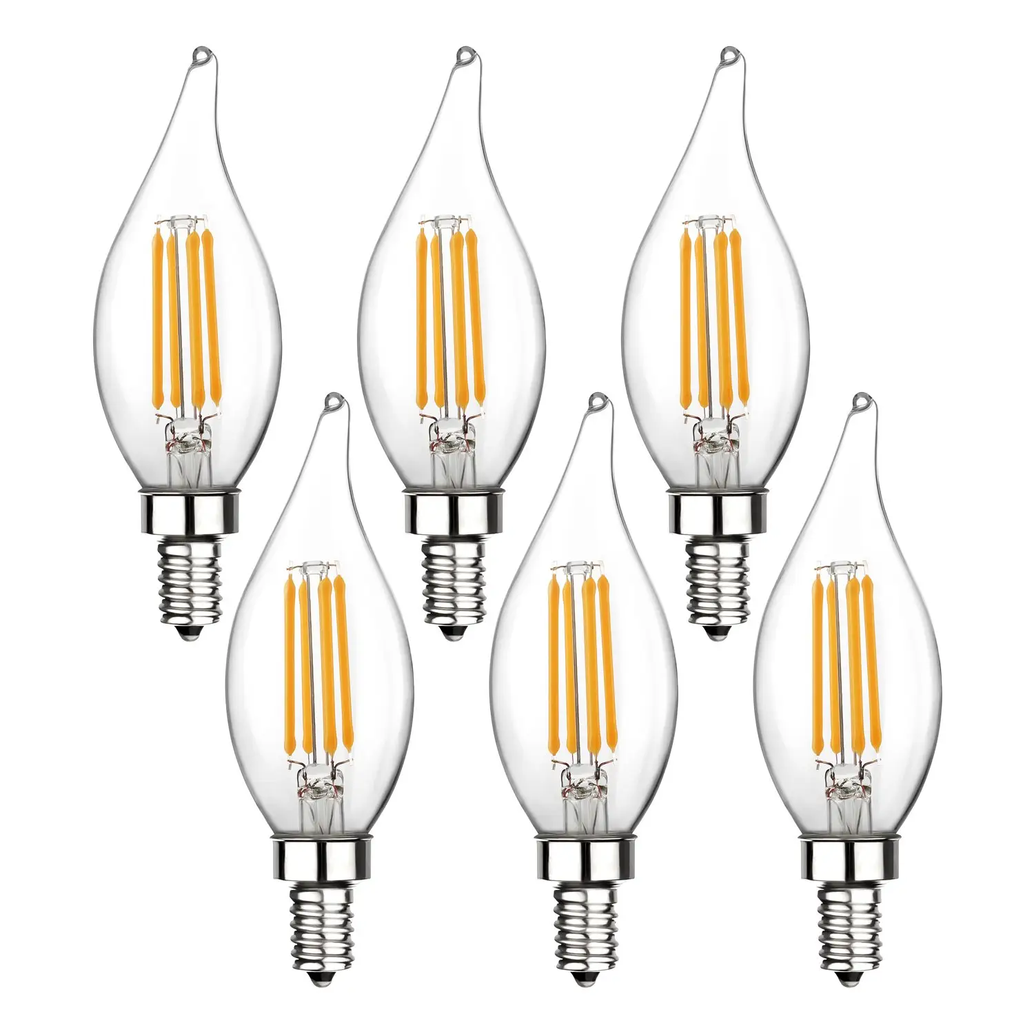 New products C35 Short tail Led Candle bulb C35L Led filament chandelier replacement Lamp