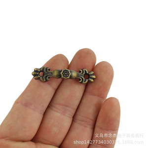 Mini tiradores de aleación de zinc de 43 mm x 10 mm, fundición a presión, para cajas y armarios A24 - Product Image 2