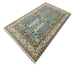 พรมปูพื้นทรงสี่เหลี่ยมผืนผ้าสไตล์วินเทจ ทำมือ สีพื้น กันลื่น ซักได้ ขนาดใหญ่ สำหรับห้องนั่งเล่นและทางเดิน - Product Image 1