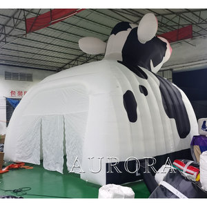 Biểu tượng tùy chỉnh quảng cáo Inflatable động vật khổng lồ quảng cáo Inflatable bò milka khuyến mãi tổ chức sự kiện quảng cáo bò để bán - Product Image 4