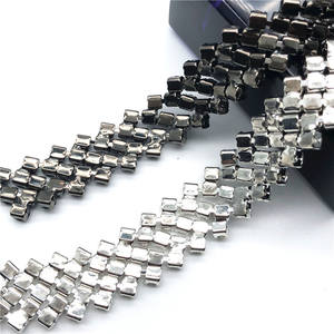 Décorations de perles en cristal <span class=keywords><strong>et</strong></span> strass, 1 pièce, bande scintillante, appliqués pour la mariée - Product Image 5