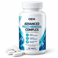 Comprimés de complexe multi-minéral pour le soutien des os, des muscles, du système immunitaire et de l'énergie, bien-être quotidien pour les adultes actifs et les seniors, étiquette privée OEM