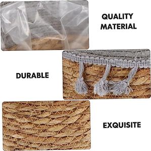 Corde <span class=keywords><strong>de</strong></span> paille Panier <span class=keywords><strong>de</strong></span> rangement tissé Pot <span class=keywords><strong>de</strong></span> fleur avec doublure en plastique utilisé pour pot <span class=keywords><strong>de</strong></span> fleur ou vêtements <span class=keywords><strong>et</strong></span> <span class=keywords><strong>autres</strong></span> <span class=keywords><strong>choses</strong></span> - Product Image 4