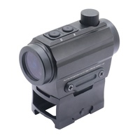 Mira Telescópica Compacta 1x20 con Punto Rojo y Alivio Ocular Gratuito para Caza - Negra