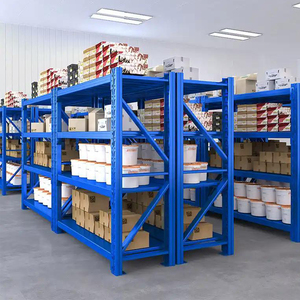 Étagères de garage robustes personnalisées, étagère de rangement à 4 niveaux, étagères empilables en métal sans boulons - Product Image 6